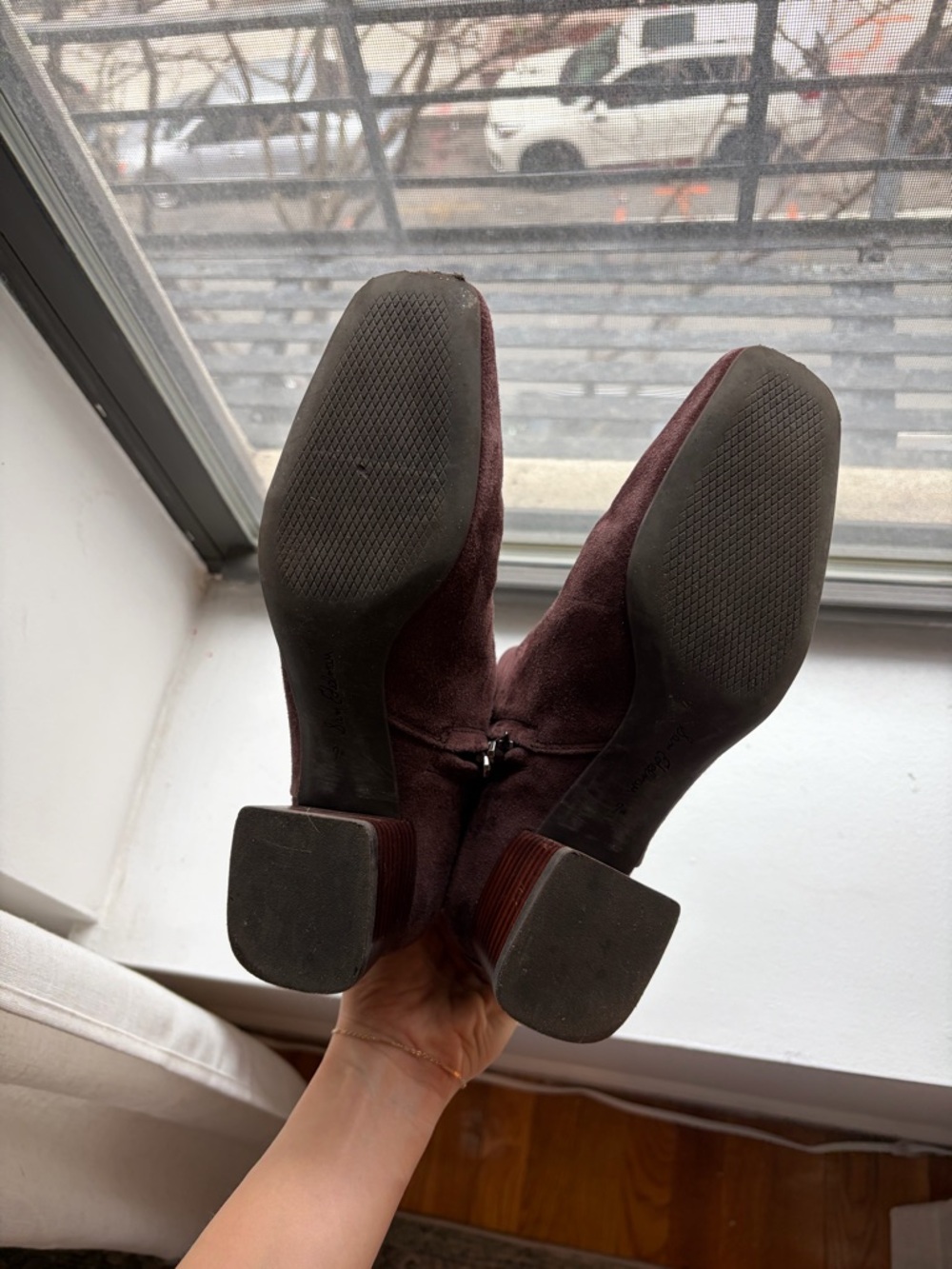Sam Edelman Dark Brown Suede Ankle Boots - Picture 6 of 6